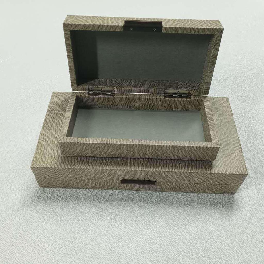 Elegant Chinese Jewelry Display and Decorative Leather Box for Home or Hotel