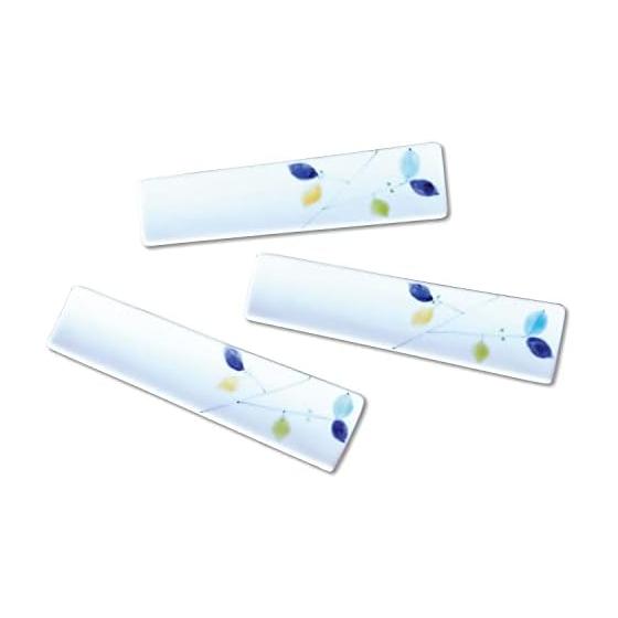 Spoon Rest, Fork Rest, Chopstick Rest Set of 3, Ceramic, Stylish, Arita Ware, Ippou Kiln, "Colorful Lemon" Slim Chopstick Rest, 8.3cm X 3.5cm X 1cm,