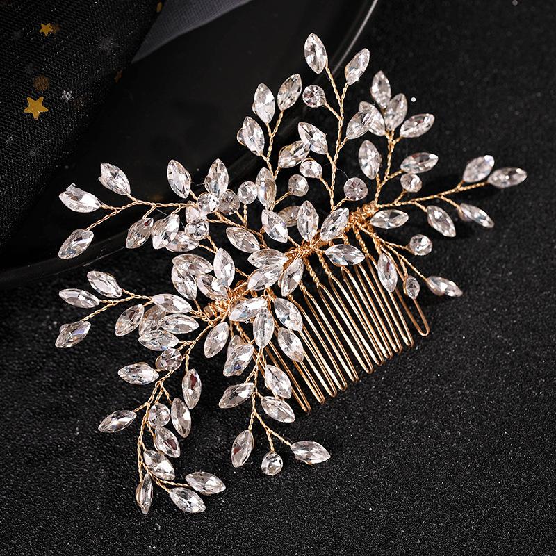 Luxus Kristall Haarkamm Clip Haarnadel Für Frauen Braut Strass Braut Hochzeit Haarschmuck Schmuck Kamm Clip Nadel Geschenk