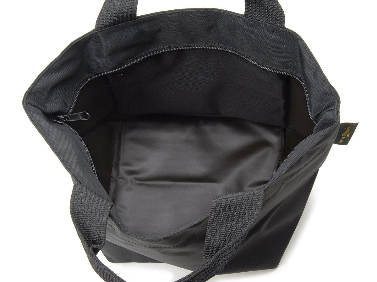 Herve Chapelier Bag 1027N Noir X Noir Square Base Basic Nylon