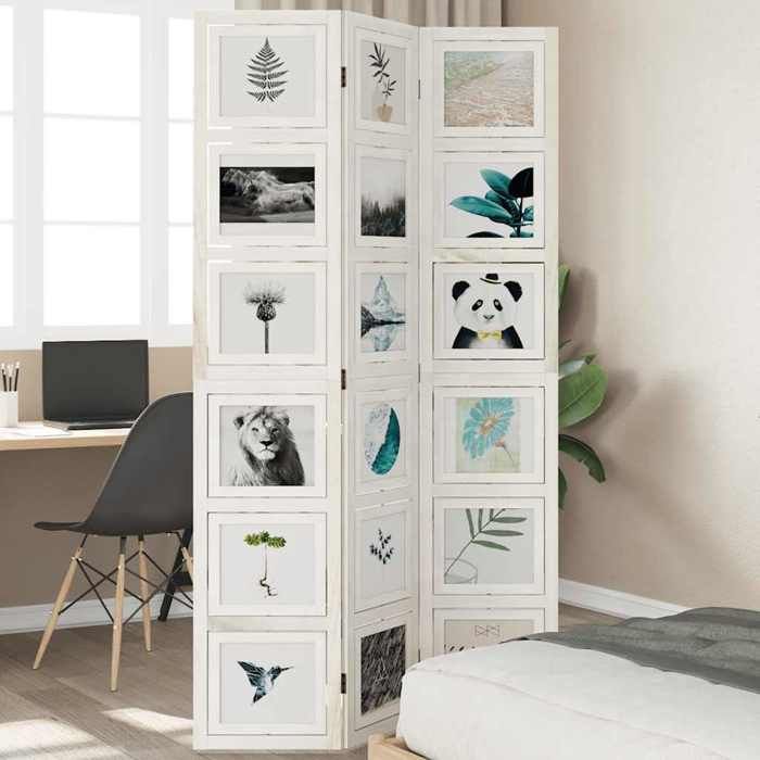 VidaXL Room Divider 3 Panels, Bedroom Screen, Room Separator Panel, Privacy Screen Living Room Office, 358687