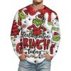 Men's Christmas Printed Imitation Cotton Long-sleeved Shirt