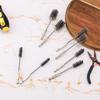 BHBL 8pcs Bore Brush, Stainless Steel Wire Brush Drill Attachments with 1/4 Inch Hex Shank Twisted Wire Cleaning Tools