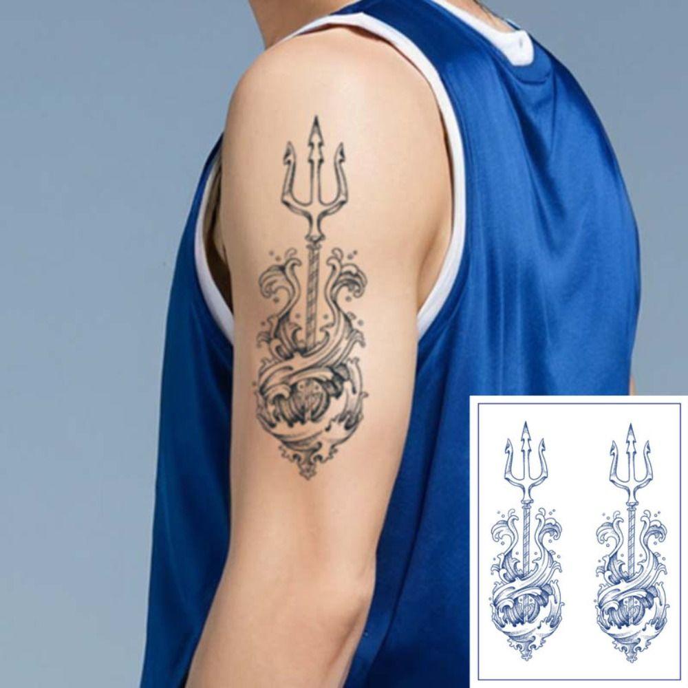 8PCS Lasts for 2 weeks Temporary Tattoo Stickers Whales/Waves Pattern Flower Tattoo Stickers  Gifts