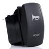 12V-24V Pin Rocker Toggle with LED Light, Horn Pattern, Black, for Car RV Boat Marine, 20A