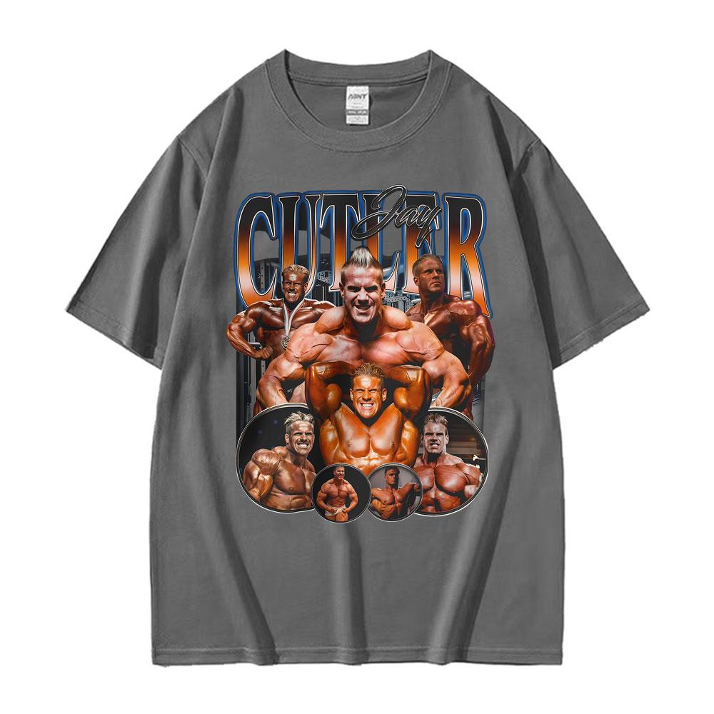 Muscle Vintage Jay Cutler Bodybuilding Print T Shirt Casual Gym Wear Men Women Fashion High Street Classic Tshirt Cozy T Shirts