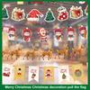 Christmas Banner 2024 Merry Christmas Decorations For Home Garland Santa Claus Navidad For Xmas Gift Noel Decor New Year 2025