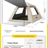 TAN XIAN ZHE Automatic Portable Camping Tent with Canopy