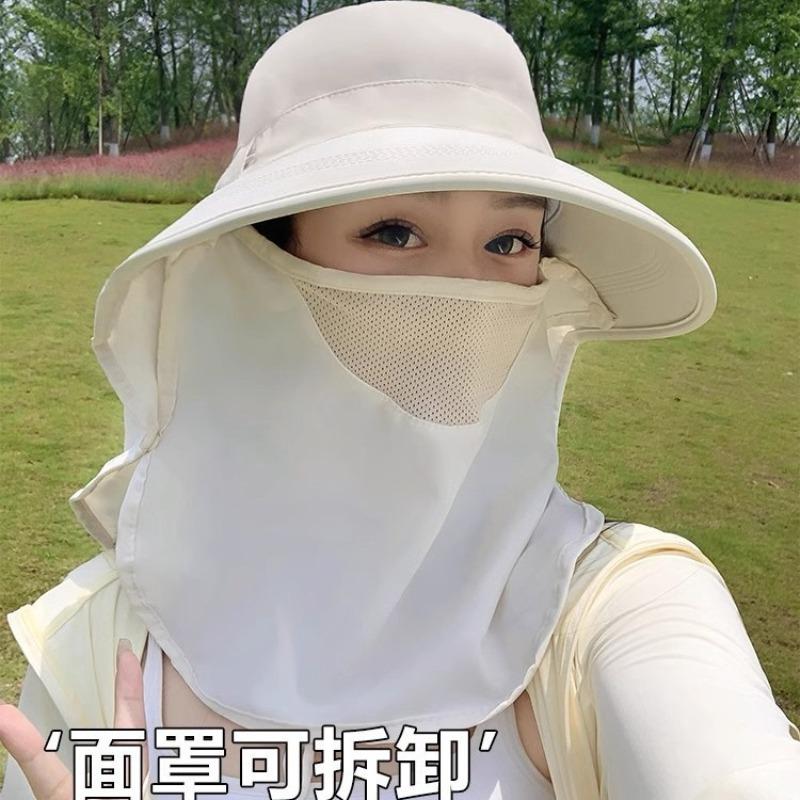 Sunscreen hat, women's full-cover neck protection, anti-purple line sunscreen hat, summer new foldable high-quality sun hat