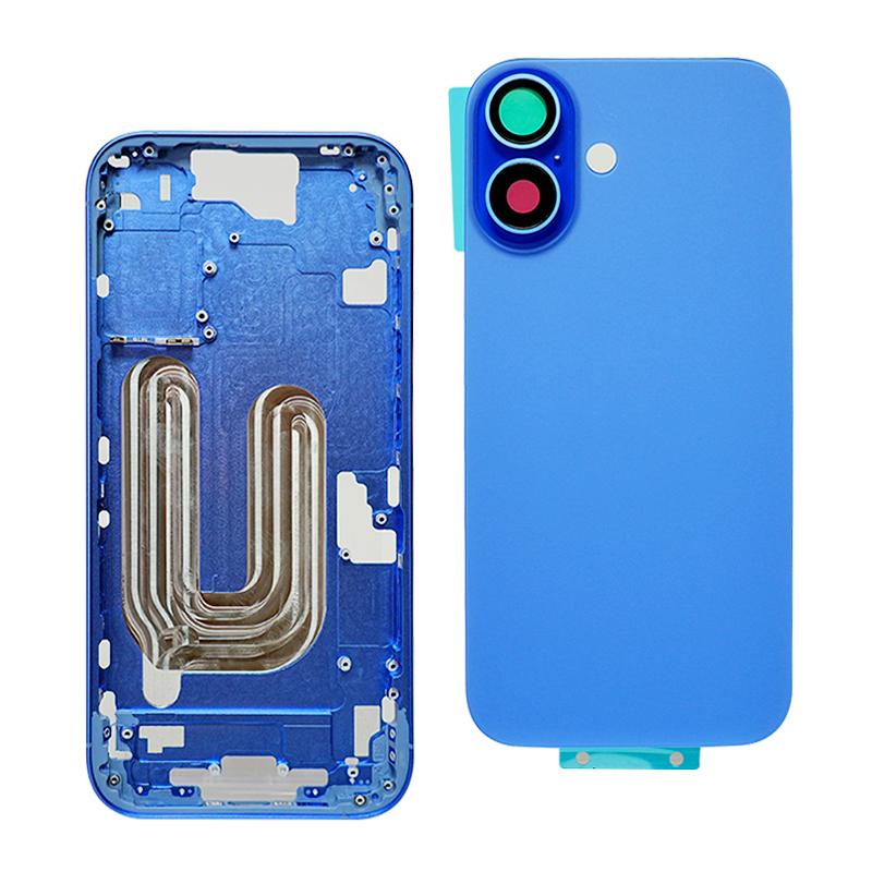 Zadní kryt Pro iphone 16-16plus-16Pro Max Zadní kryt baterie Zadní dvířka Střední rám šasi + Zásobník na SIM kartu Boční klávesy