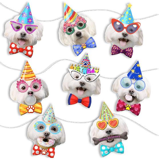 Cat Birthday Garland, Cat-Themed "Happy Birthday" Banner - Colorful and Fun Party Decoration for Kitten Lovers - Funny Kittens Garland