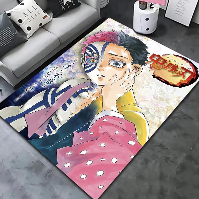 Demon Slayer Carpet Rug For Living Room Bedroom Home Sofa Decoration Kids Play Nonslip Floor Mat