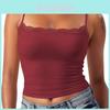 Girl Style Lace Camisole Top With Polyester Fabric For Casual Wear Spring
