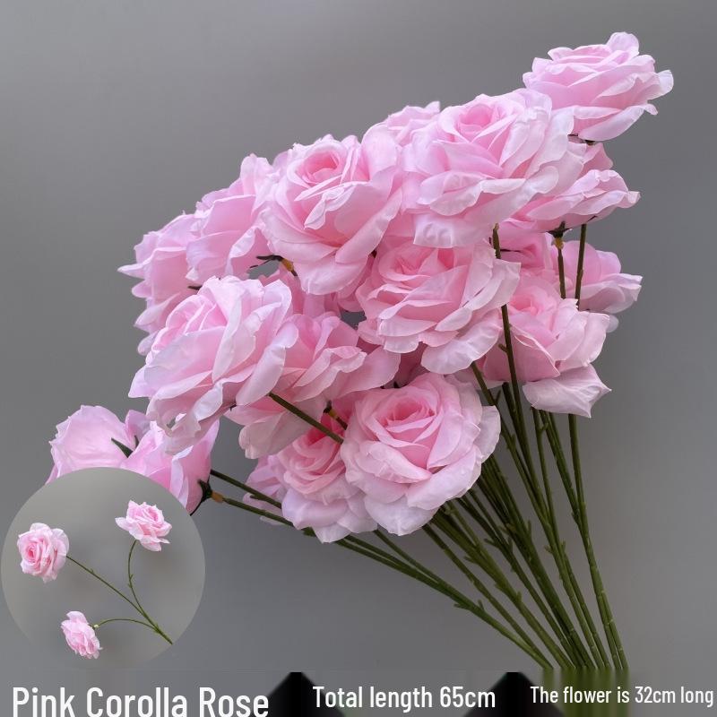 Wedding Pink Series Peony and Rose Artificial Flowers for Decorations