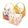 6pcs Egg Rabbit Carrot Basket Gift Box with Handle Easter Paper Boxes  Spring Parties