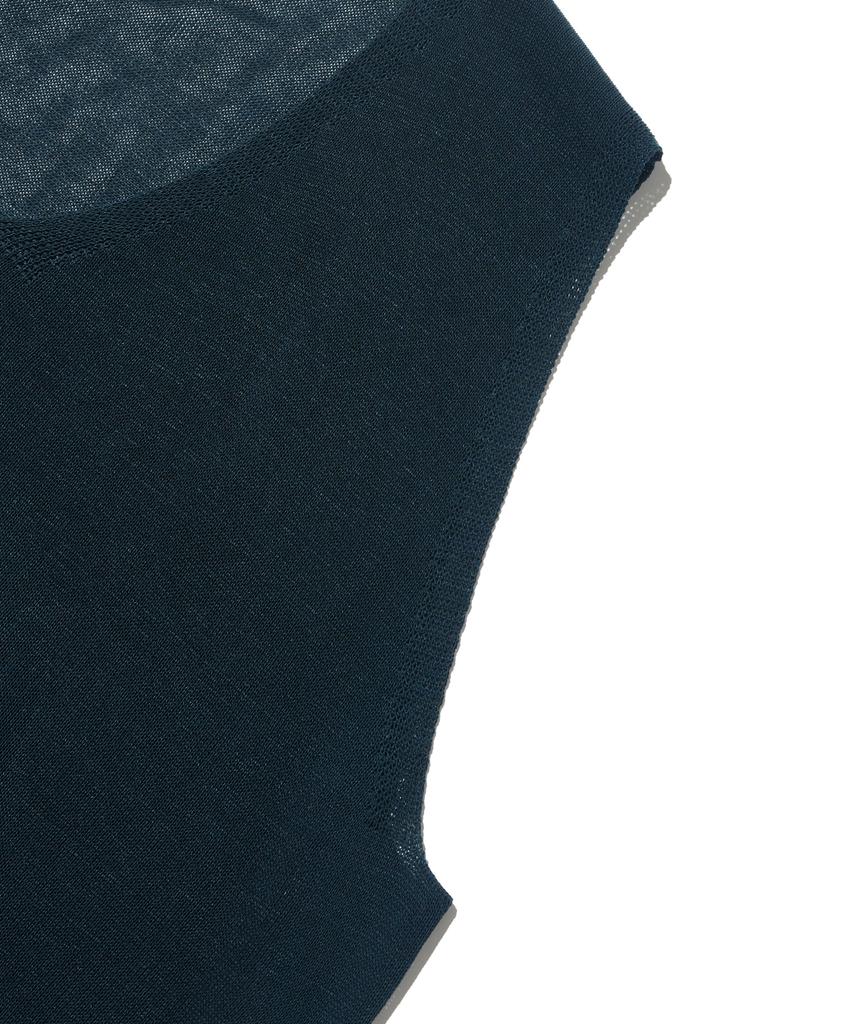 Otherfits Linen Summer Vest (Blue-Green)