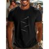 European Size Men's Breathable 100% Cotton Bike Graphic T-Shirt - Casual Short Sleeve Mountain Bike, H-Type Regular Fit Tee Suitable for Outdoor