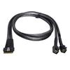 NFHK UltraPort Slimline SAS Slim 8i to Dual 4i Mini SAS HD Cable PCI-E 4.0 SFF-8654 74-pin SFF-8643 PCI-Express