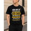 Men's Black Short Sleeve Crew Neck T-shirt with Bold German Graphic Print, Relaxed Fit, Soft Cotton Feel, for Casual Daily Wear or Statement Street