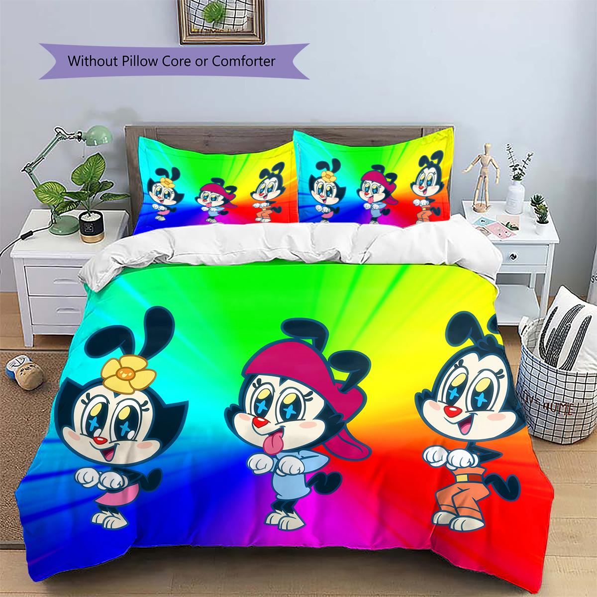 

Animaniacs Printed Bedding Set Duvet Cover Pillowcase No Filler, Soft Home Bedroom Decor, Perfect Gift for Fans.chl 135x200cm