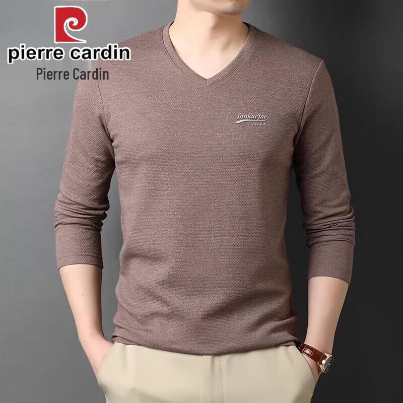 

Pierre Cardin Men s V-Neck Long Sleeve T-Shirt M