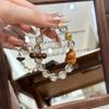 White Crystal Bracelet Natural Citrine Bracelet Lucky S925 Sterling Silver Barbie Sandalwood Gourd Crystal Bracelet