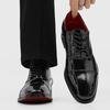 7CM invisible inner heightening shoes men's pointed-toed glossy formal leather shoes red-soled shoes -8039