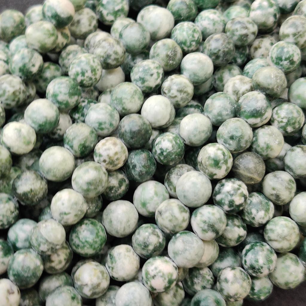 Natural Matt Tree Agate Round Beads, Healing Gemstone, Loose Beads, DIY Jewelry Making for Bracelet Necklace, 6 MM 8MM 10MM.