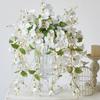 Malus Spectabilis Artificial Flower Vine 60cm Silk Fake Hanging Flower Lifelike Wall Hanging Artificial Hanging Rattan