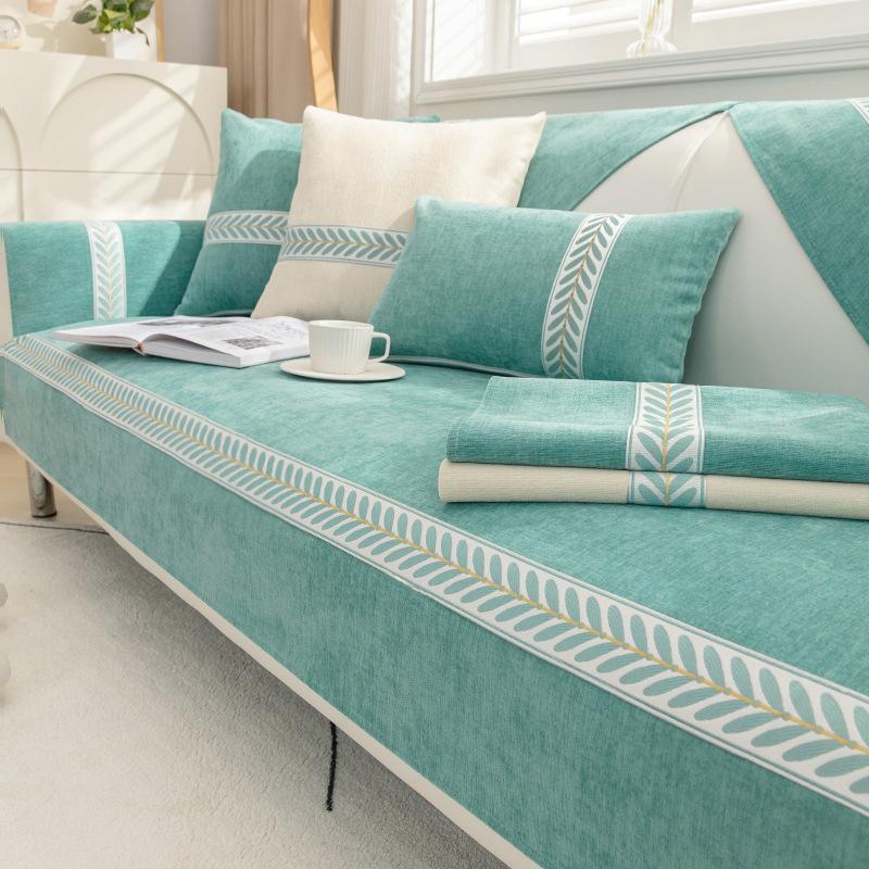 New Chenille Sofa Cushion Simple Modern Four Seasons Universal Non-Slip Cushion Sofa Cover Cover Cloth