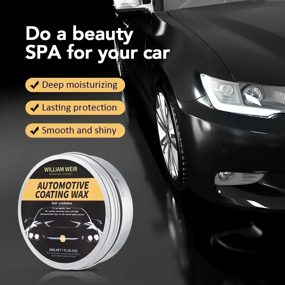 Car Polish Motorcycle Wax - Crystal Plating Glossy Carnauba Wax with Waterproof Film
