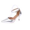 Plus Size Shoes for Women Summer Fashion Women Buckle Strap Pointed Toe High Heel Platform Non-slip Sandals Casual Women Sandals