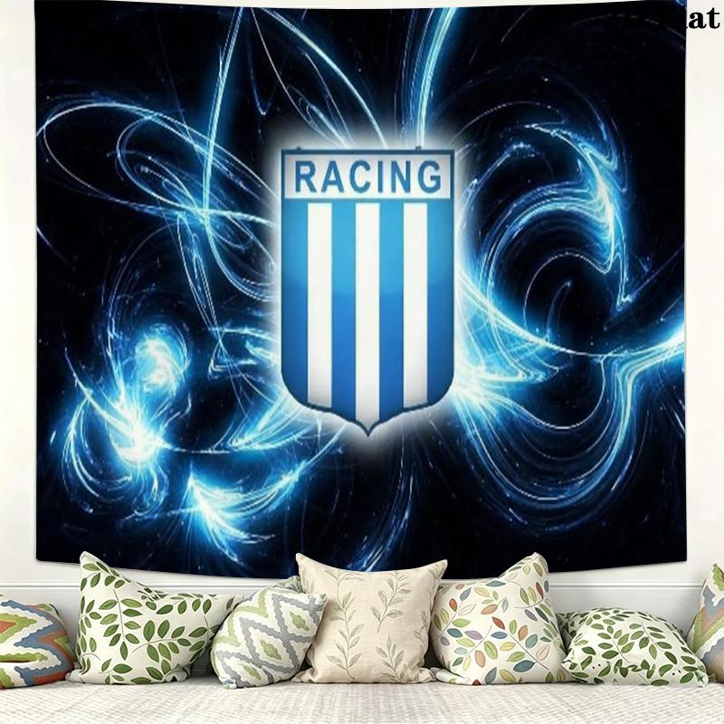 Racing Club Wall Tapestry Aesthetic Wall Hanging Printed Fabric Blanket Decorative Tapestries for Bedroom Living Room Home Decor