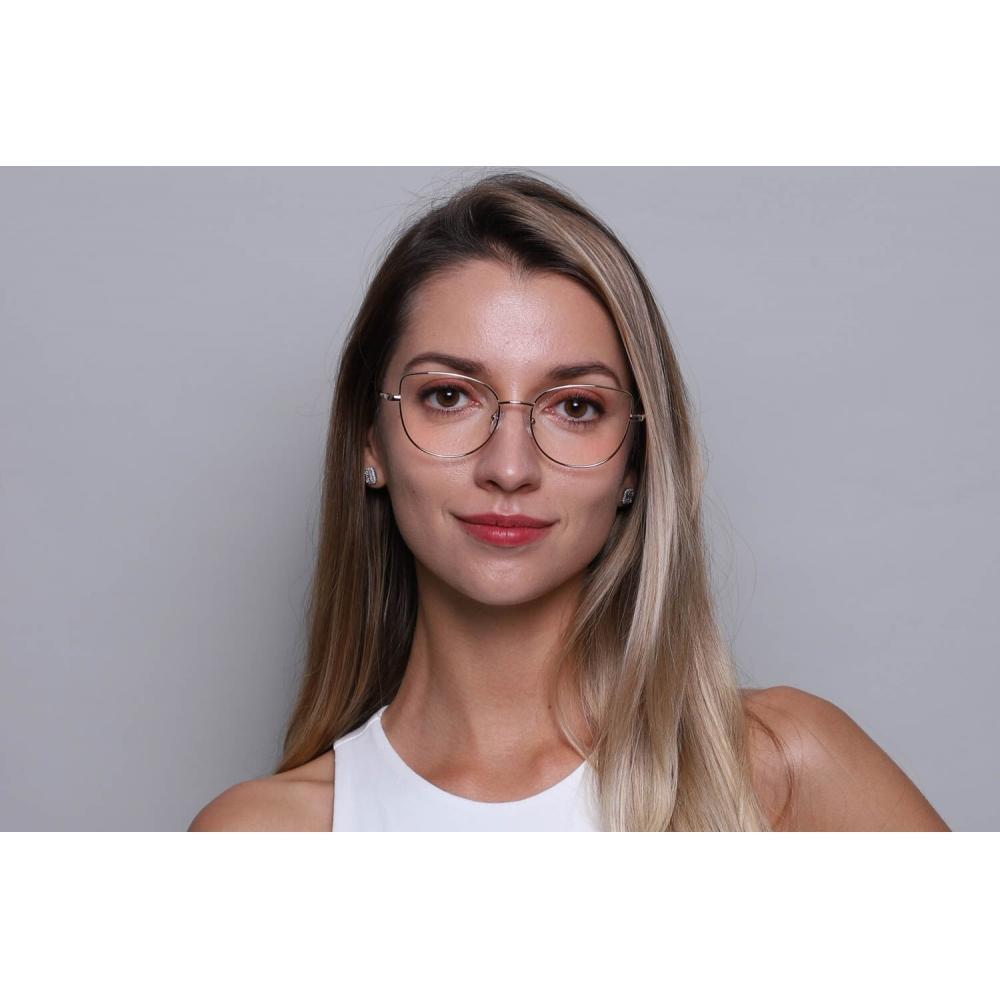 Full Rim Cat Eye Shiny Gold Smartbuy Collection Sammie L119c Fashion Women Eyeglasses