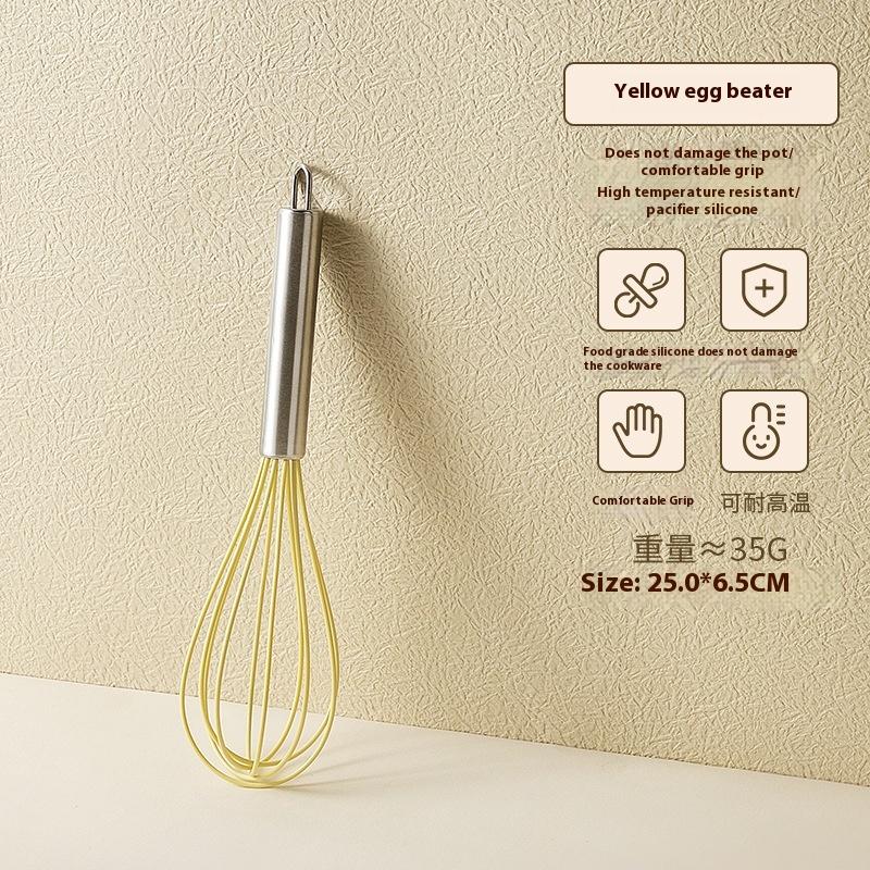 

1/2Pcs Food Grade Silicone Scraper Hanging Multi Egg Beater High-Temperature Resistant Cream Scraper Cooking Baking Tool