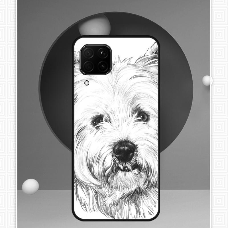 Westie Dog For Huawei Nova 12s 12i 11i 8i Y91 Y60 Y70 Y72 Y90 Y61 9 10 SE P20 P40 Lite P30 P60 Pro Case