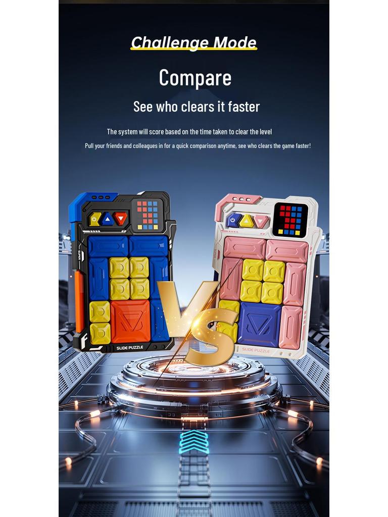 Smart Magnetic Huarong Road Puzzle Blocks for Kids (Ages 4-6) - Educational and Stress-Relief Toy