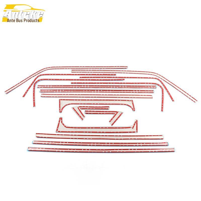 Black King Kong Window Trim & Body Stainless Steel Glass Anti-Scratch Bright Strip