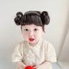 Bun Headbands Infants Wig Bangs Chignons Hairpiece 1-4T Girls Boy Headwear Lovely Buns Hairband Decors