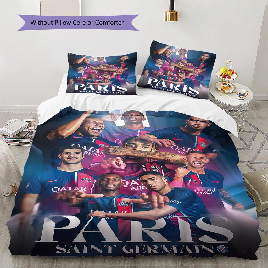 Set Copripiumino Trapuntato con Fantasia Parigi Copripiumino Federe Decorazione per la Casa Regalo di Compleanno (1 * copripiumino + 2 * federa, senza nucleo)