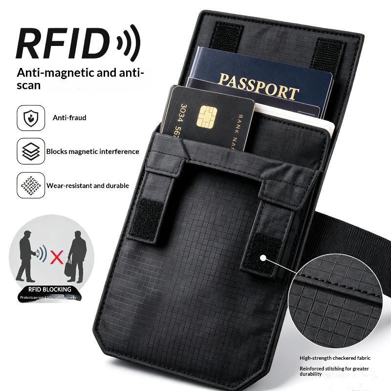RFID Blocking Anti-Theft Travel Money Belt 1Pcs Concealed Pouch Wallet for Tourists Travel Use