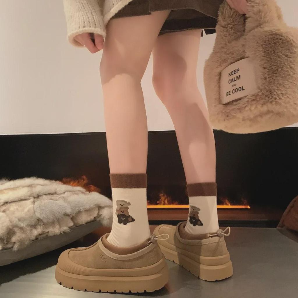 "2024 Women's Plush Fur Leather Platform Shoes - Height-Enhancing, All-Match Casual for Autumn/Winter"