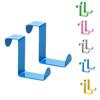 2pcs Over Door Hook Stainless Steel Z-shaped Hanger Kitchen Clasp Punch-Free Nail-Free Self-Adhesion Hangers Rack