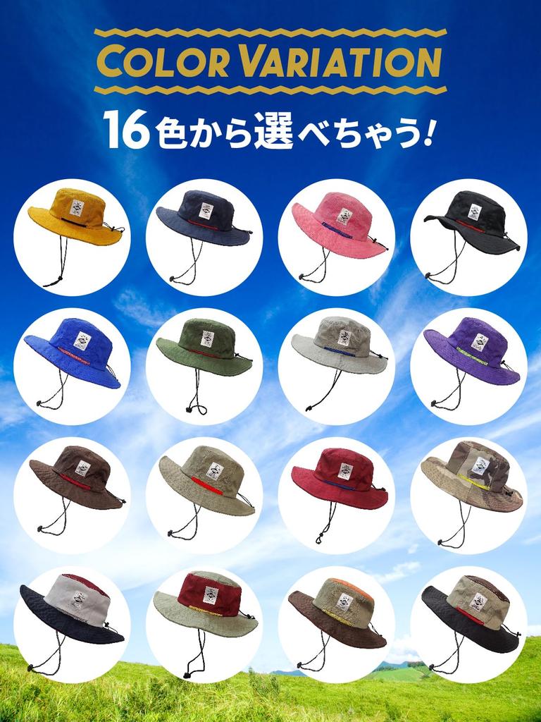 SUNS Regular Size 58cm Larger Big Size 62cm Adventure Safari Hat Water Repellent Waterproof Adjustable UV Protection Outdoor Colorful Chin Strap Men's