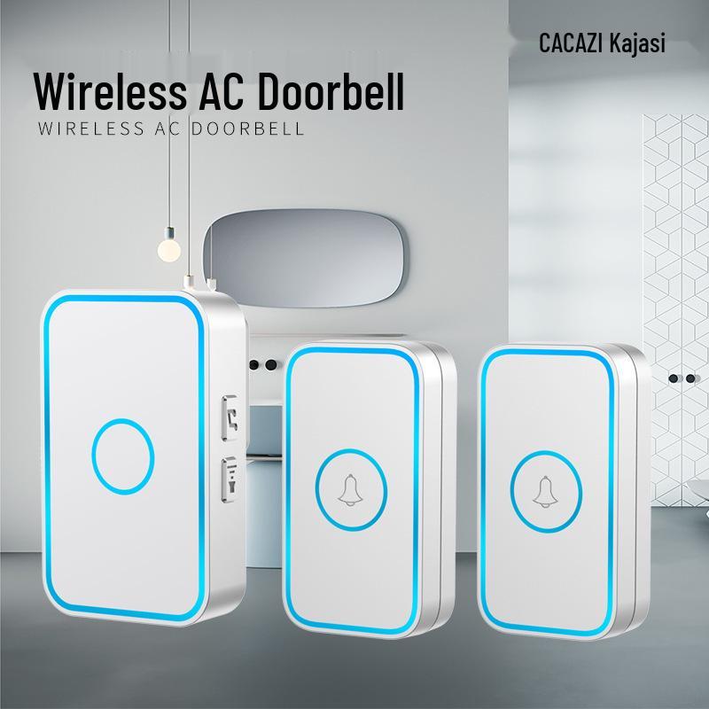 Smart Long-Range Wireless Doorbell with Remote Control - Dual Receiver System. Model A