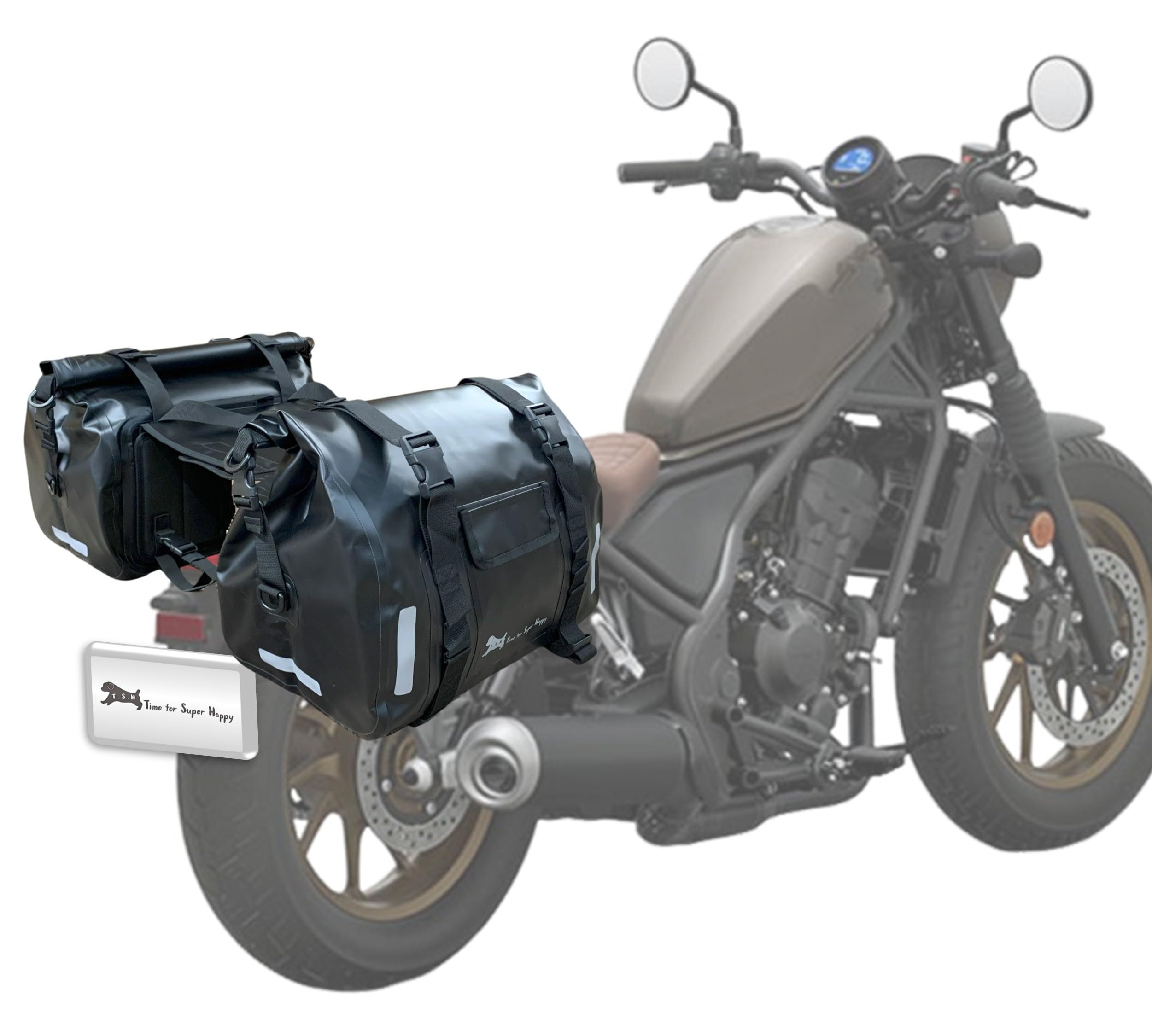 

Водонепроницаемые мотоциклетные боковые сумки с усиленным дном, водонепроницаемые защитные дуги двигателя, мотоциклетные боковые наплечные сумки с большими мотоциклетными инструментами для езды чёрный