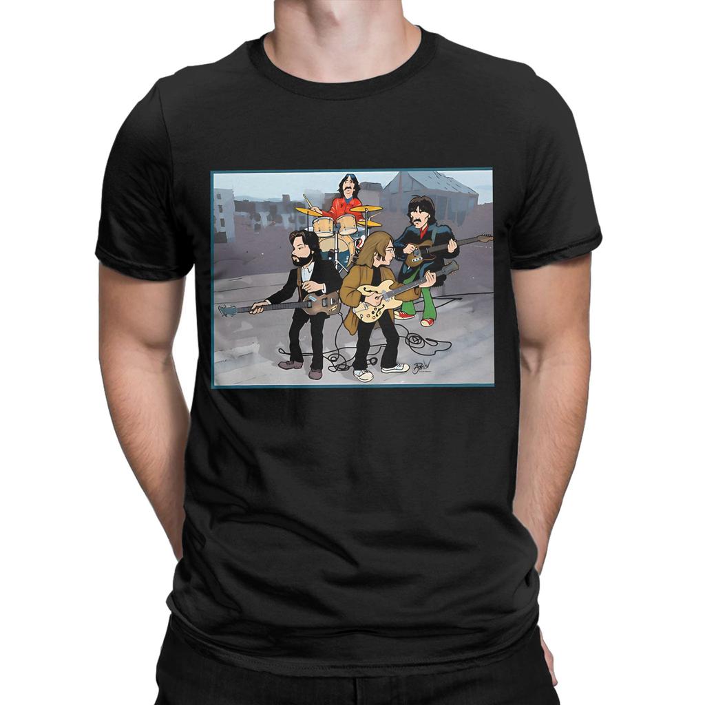 The bBeatles Funny Graphic 100% Cotton T-Shirt The bBeatles Tops Tees For Men