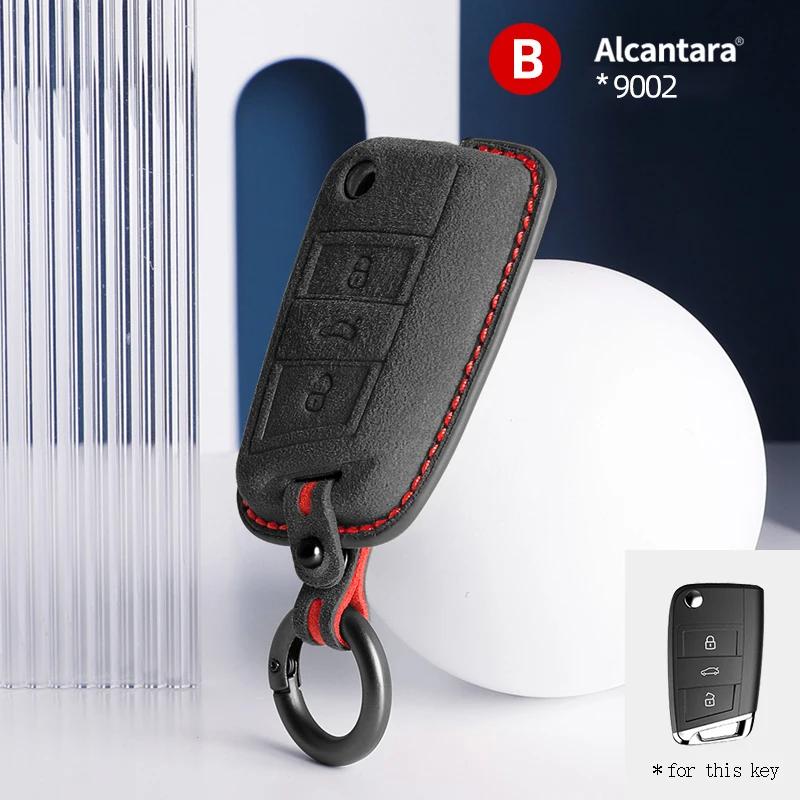 Car Key Case For Vw Volkswagen Tiguan Mk1 Mk2 Magotan Passat B5 B8 Polo Golf 4 5 6 7 Mk7 Jetta Keychain Cover Shell Protectors