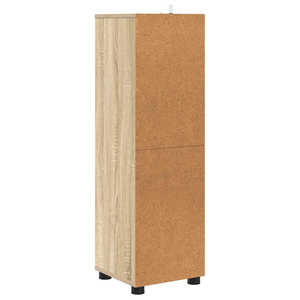 Bathroom Cabinet In Sonoma Oak 30.5 X 30 X 101 Cm Particleboard