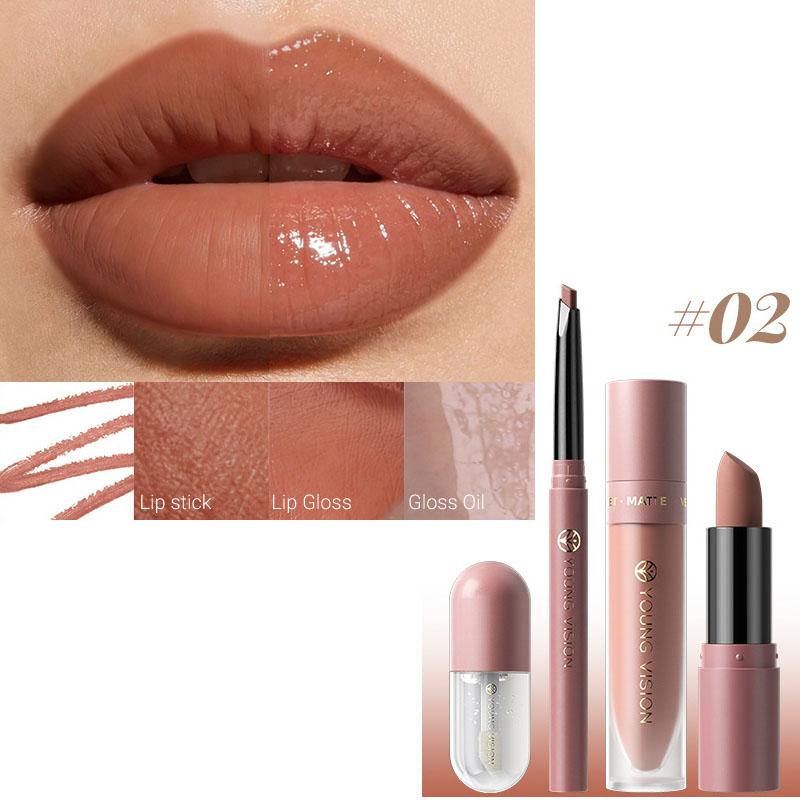 1PC Waterproof Lip Glaze 8 Colors Velvet Matte Long-lasting Transfer-proof Easy Application Matte Lip Gloss